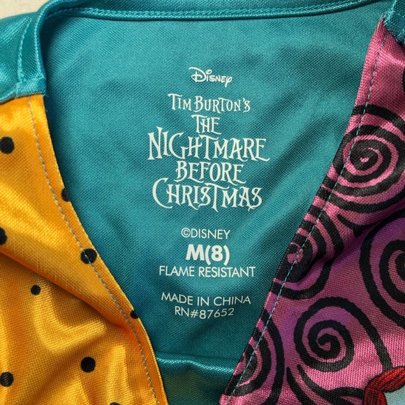 SALLY THE NIGHTMAY BEFORE CHRISTMAS Girl’s Patchwork Satin Dress Size M (8) - Picture 6 of 16